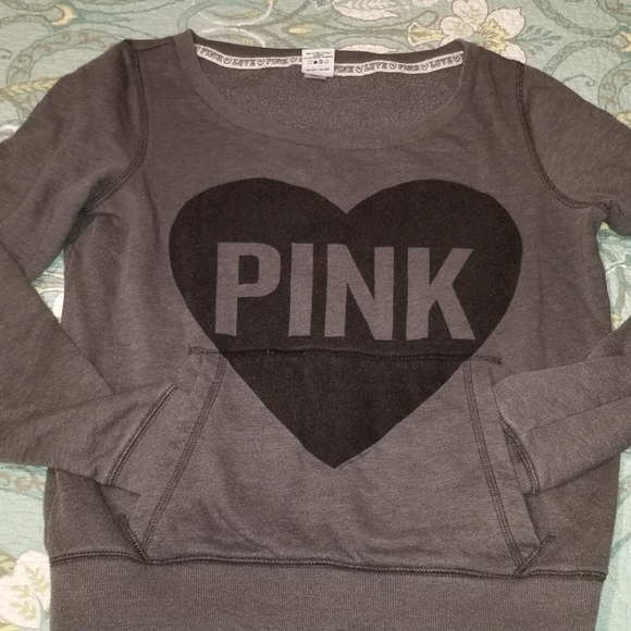PINK Victoria's Secret Tops - Like new Pink sweatshirt
